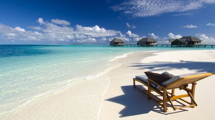 sea, nature, Maldives, beach