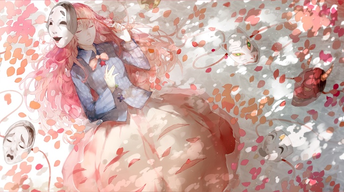 touhou, Hata no Kokoro, petals