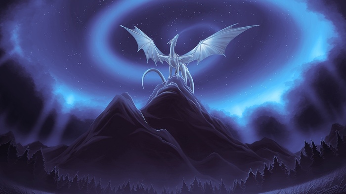 fantasy art, dragon