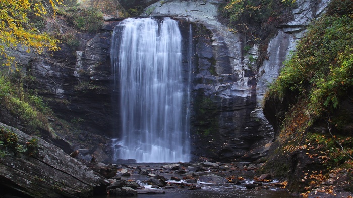 nature, waterfall