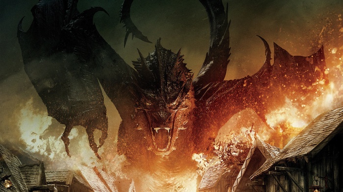 dragon, The Hobbit The Battle of the Five Armies, Smaug