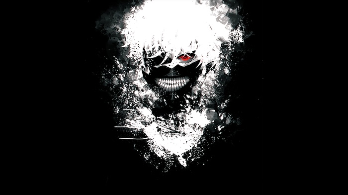 Tokyo Ghoul, simple background, Kaneki Ken