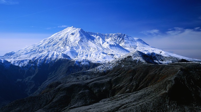 nature, mountain, landscape, snow