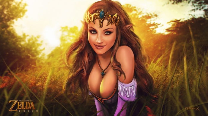 video games, cleavage