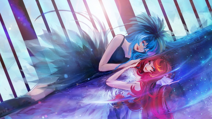blue hair