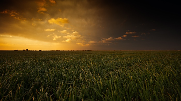 sky, Oklahoma, landscape, field