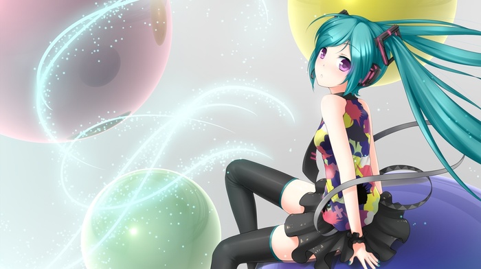 anime girls, Vocaloid, Hatsune Miku