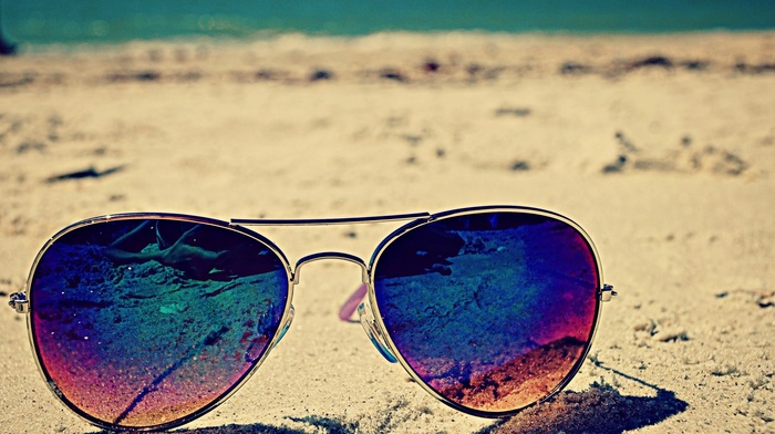 sunglasses, beach