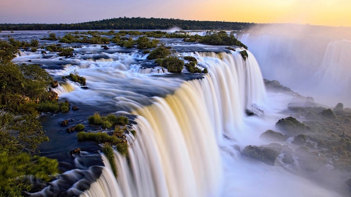 waterfall, nature, landscape