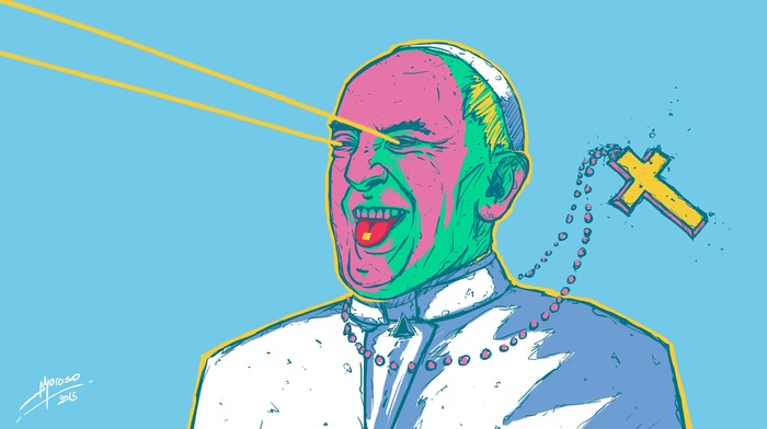 religion, drawing, pope