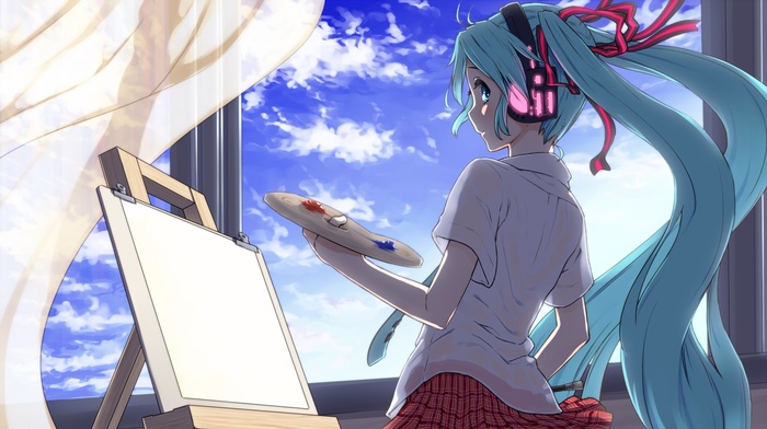 Vocaloid, Hatsune Miku, anime girls, anime