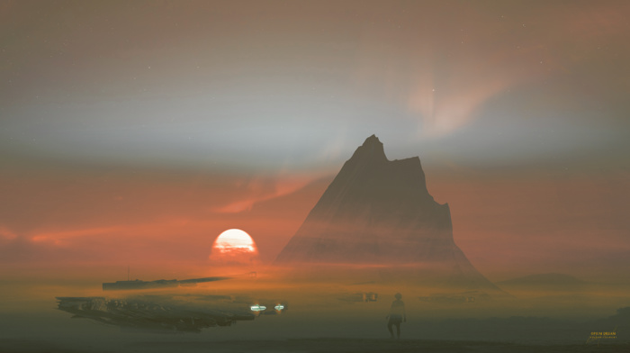landscape, fantasy art