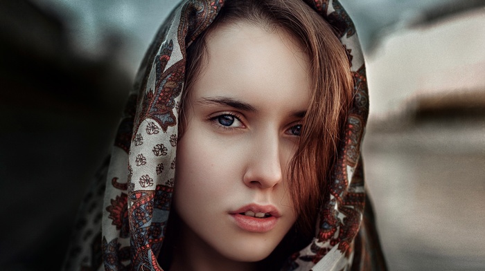 portrait, girl, face