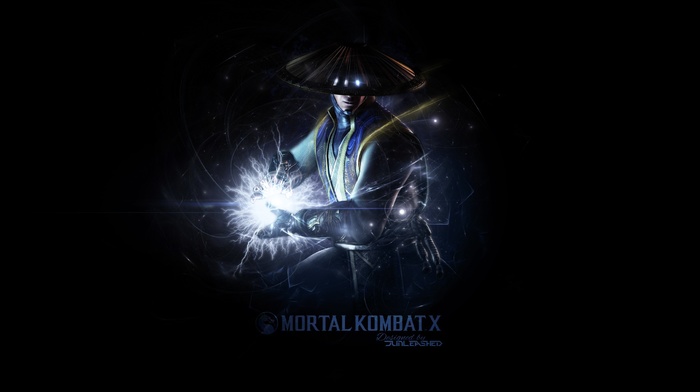 raiden, Mortal Kombat, Mortal Kombat X, video games, simple background