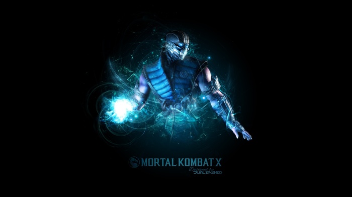 Mortal Kombat, Mortal Kombat X, video games, Sub, Zero, simple background