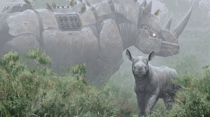 science fiction, rhino