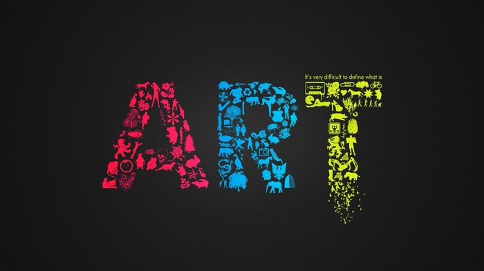 CMYK, typography, simple background