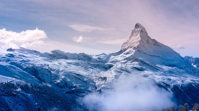 nature, snow, mountain, landscape