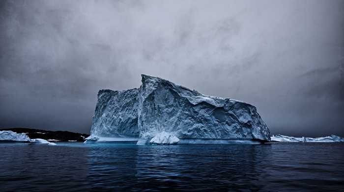 ice, snow, iceberg, nature, reflection, landscape