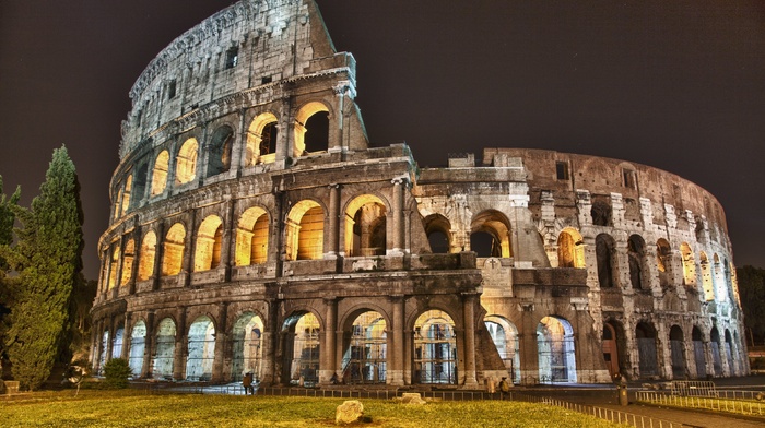 architecture, Colosseum, HDR