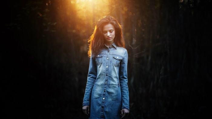 girl outdoors, girl, brunette, nature