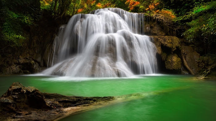 landscape, nature, waterfall