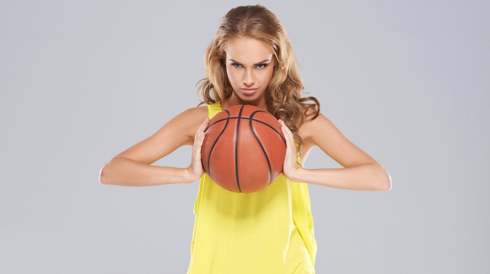 model, basketball, girl