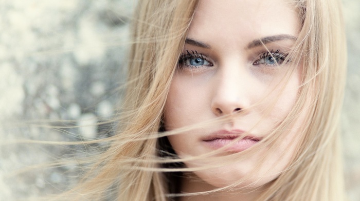model, blue eyes, blonde