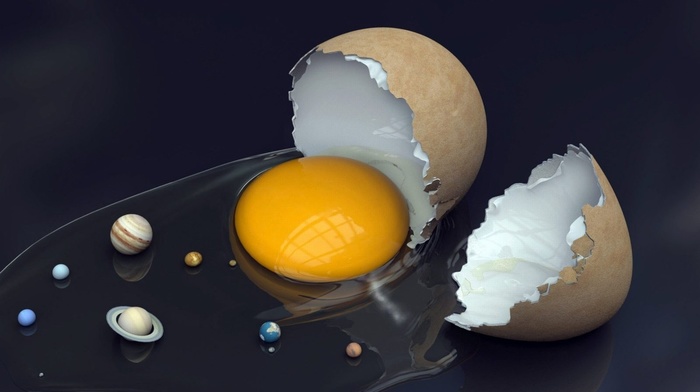 planet, Solar System, eggs