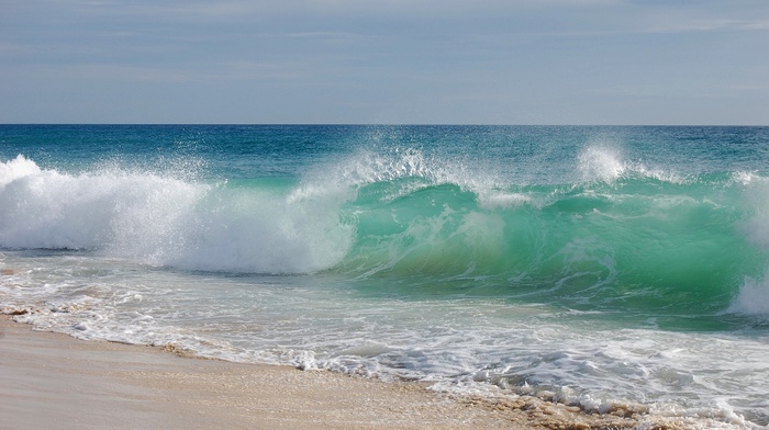 waves, nature, sea