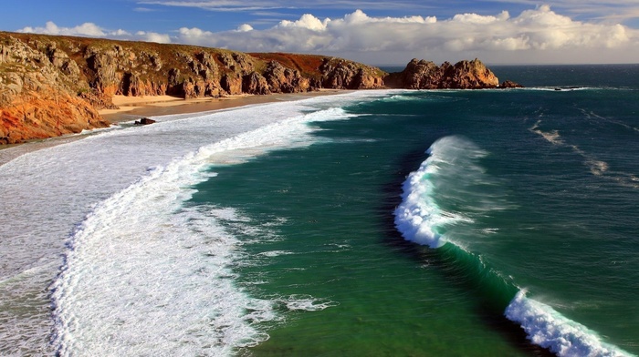 sea, landscape, nature, beach