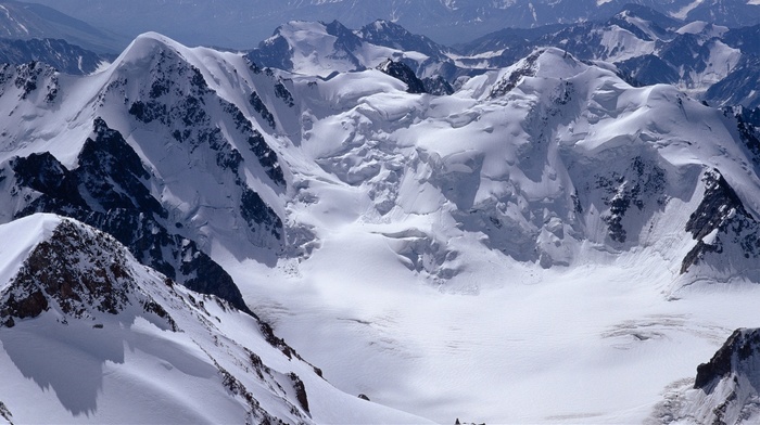 snow, landscape, mountain, nature