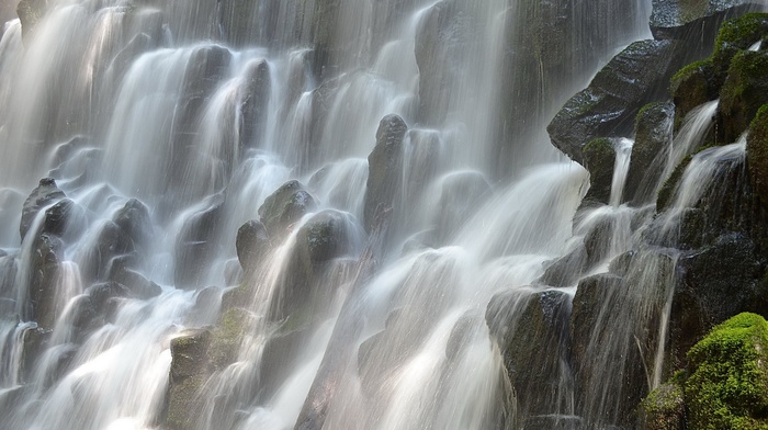landscape, nature, waterfall