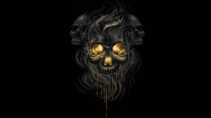 artwork, skull