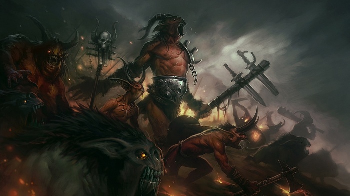 Diablo, digital art, fantasy art, Diablo III, video games