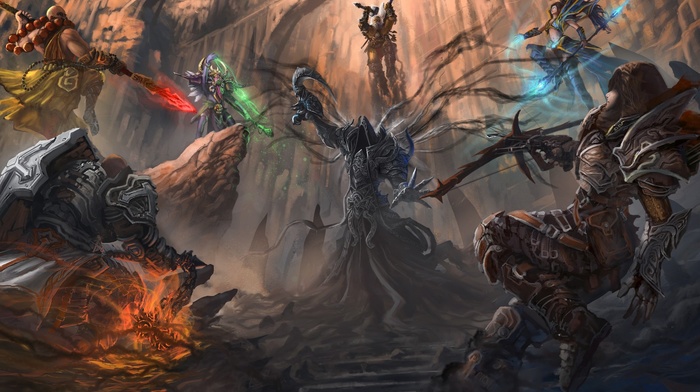 Diablo III, Diablo, fantasy art, video games, digital art