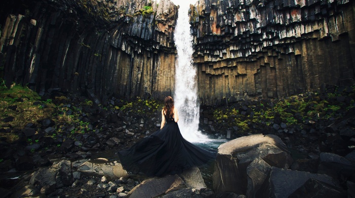nature, landscape, waterfall