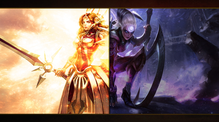 leona, League of Legends, Diana, video games