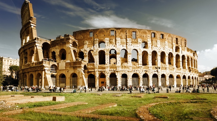 Rome, Italy, building, Colosseum, old building