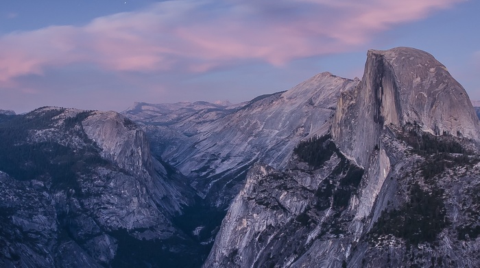 Yosemite National Park, Half Dome, landscape, multiple display