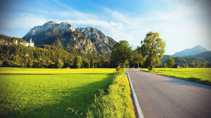 landscape, road