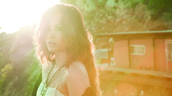 singer, Demi Lovato, sunlight, girl, face