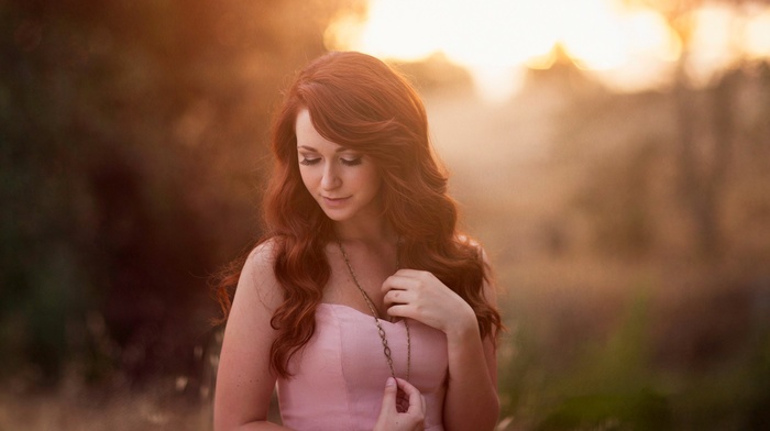model, portrait, face, redhead, girl