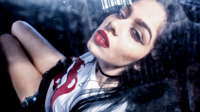 model, girl, brunette