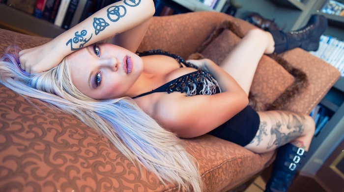 tattoo, girl, model