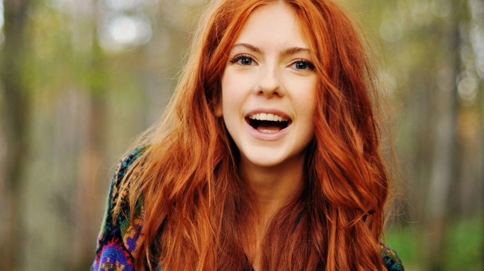 face, girl, redhead