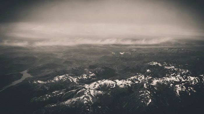 snow, mountain