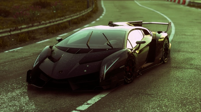 racing, car, Lamborghini Veneno, Driveclub