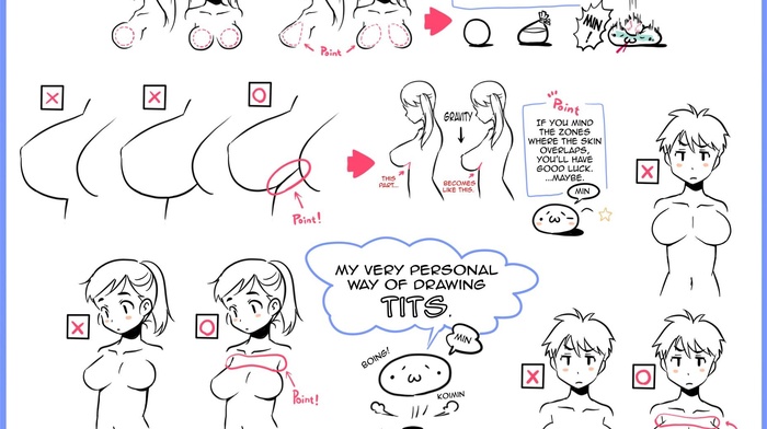 diagrams, boobs, drawing