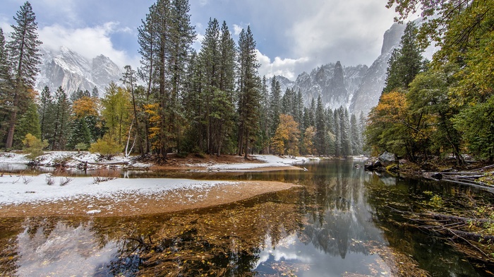 landscape, nature, river